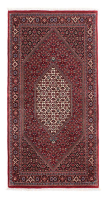 Alfombra de pasillo Alfombra persa - Bidjar - 202 x 102 cm - rojo