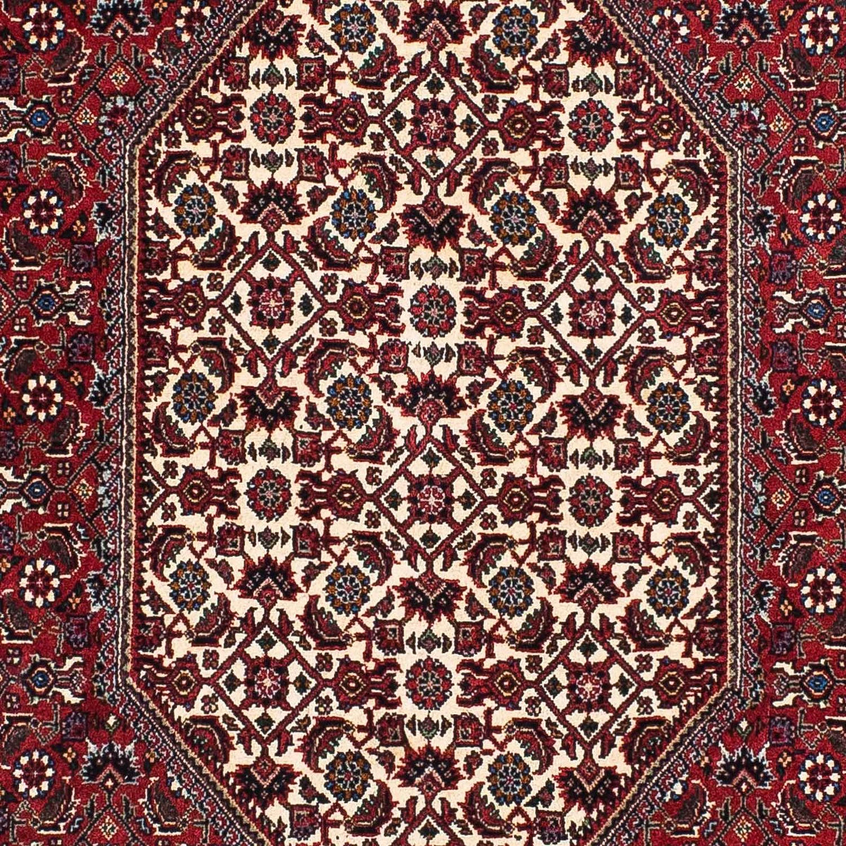 Alfombra de pasillo Alfombra persa - Bidjar - 202 x 102 cm - rojo