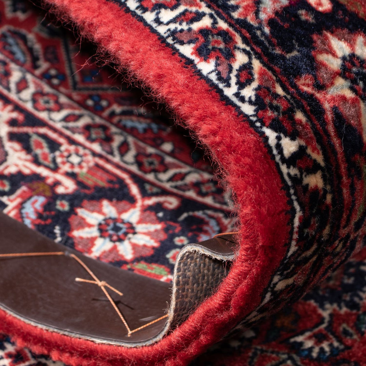 Alfombra de pasillo Alfombra persa - Bidjar - 307 x 75 cm - rojo