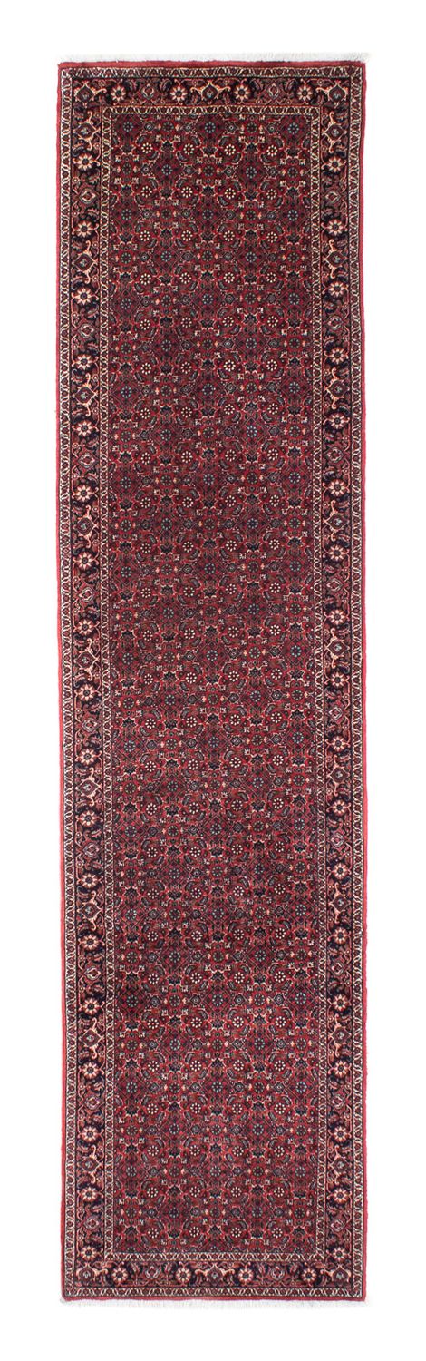 Alfombra de pasillo Alfombra persa - Bidjar - 298 x 73 cm - rojo