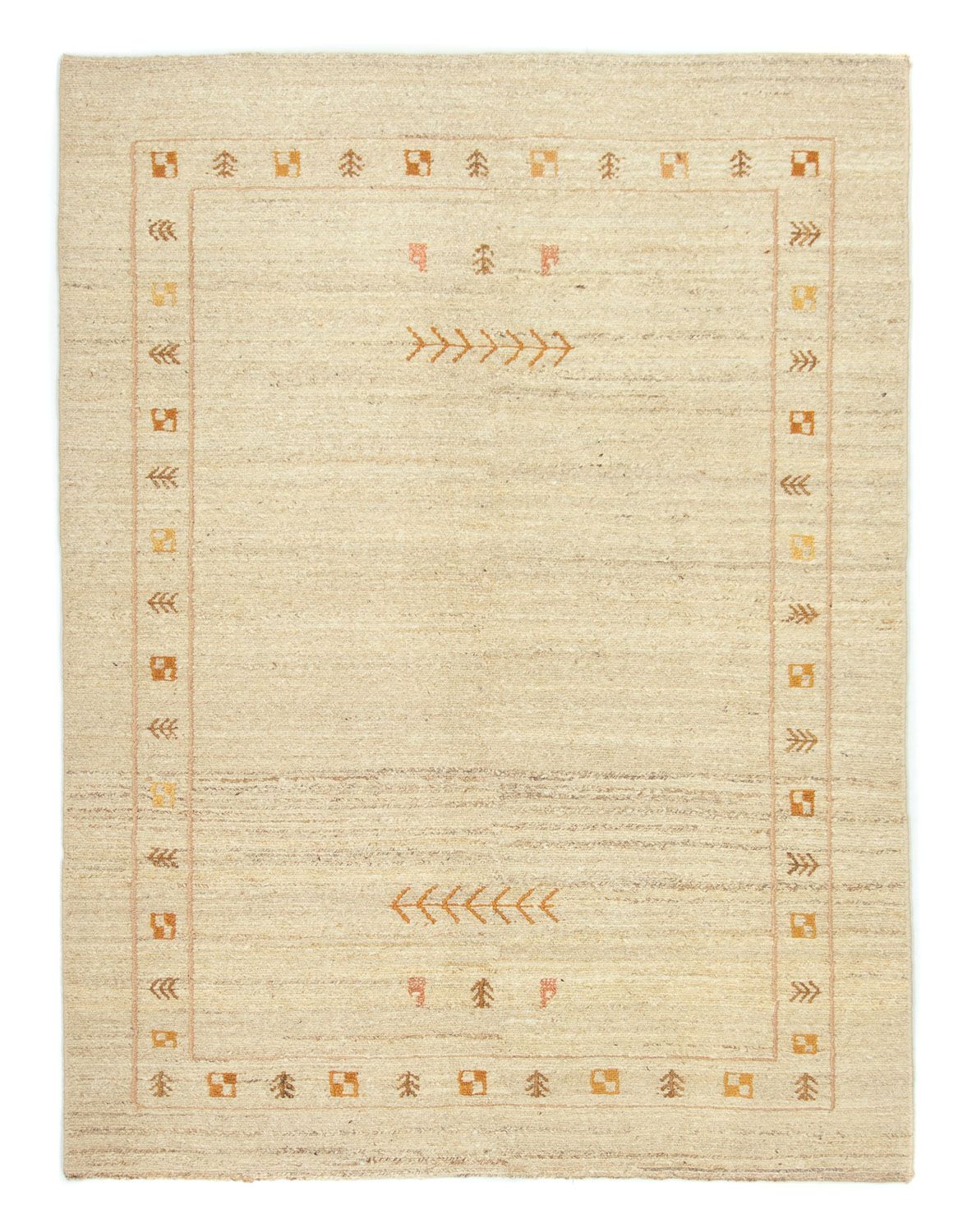 Alfombra Gabbeh - Persa - 193 x 147 cm - beige