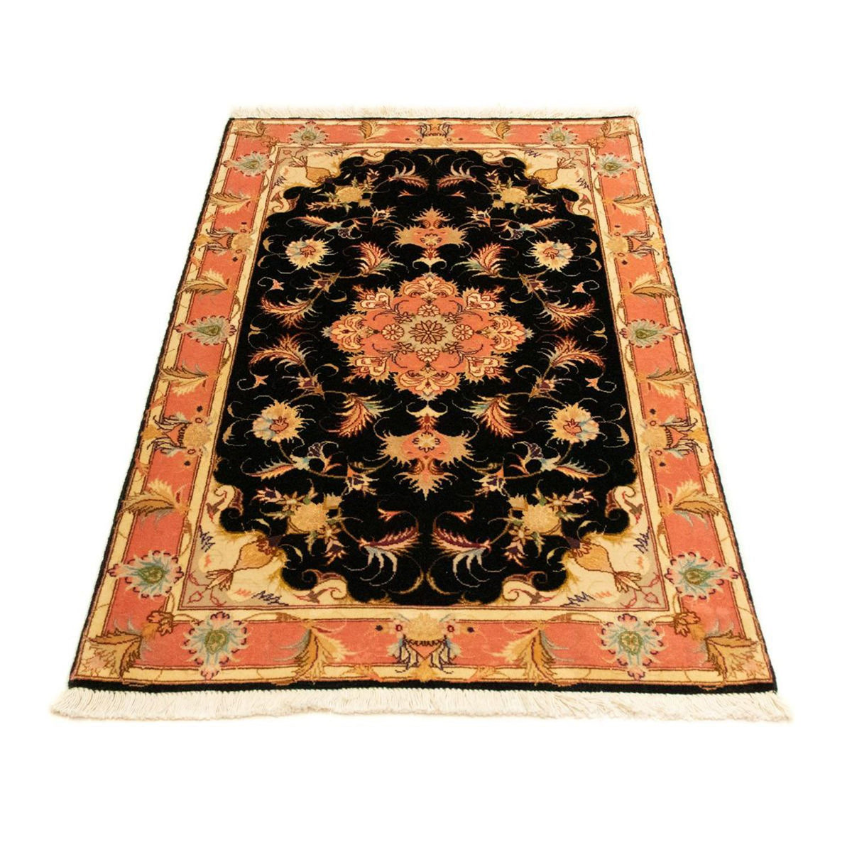 Alfombra Persa - Tabriz - Real - 118 x 71 cm - negro