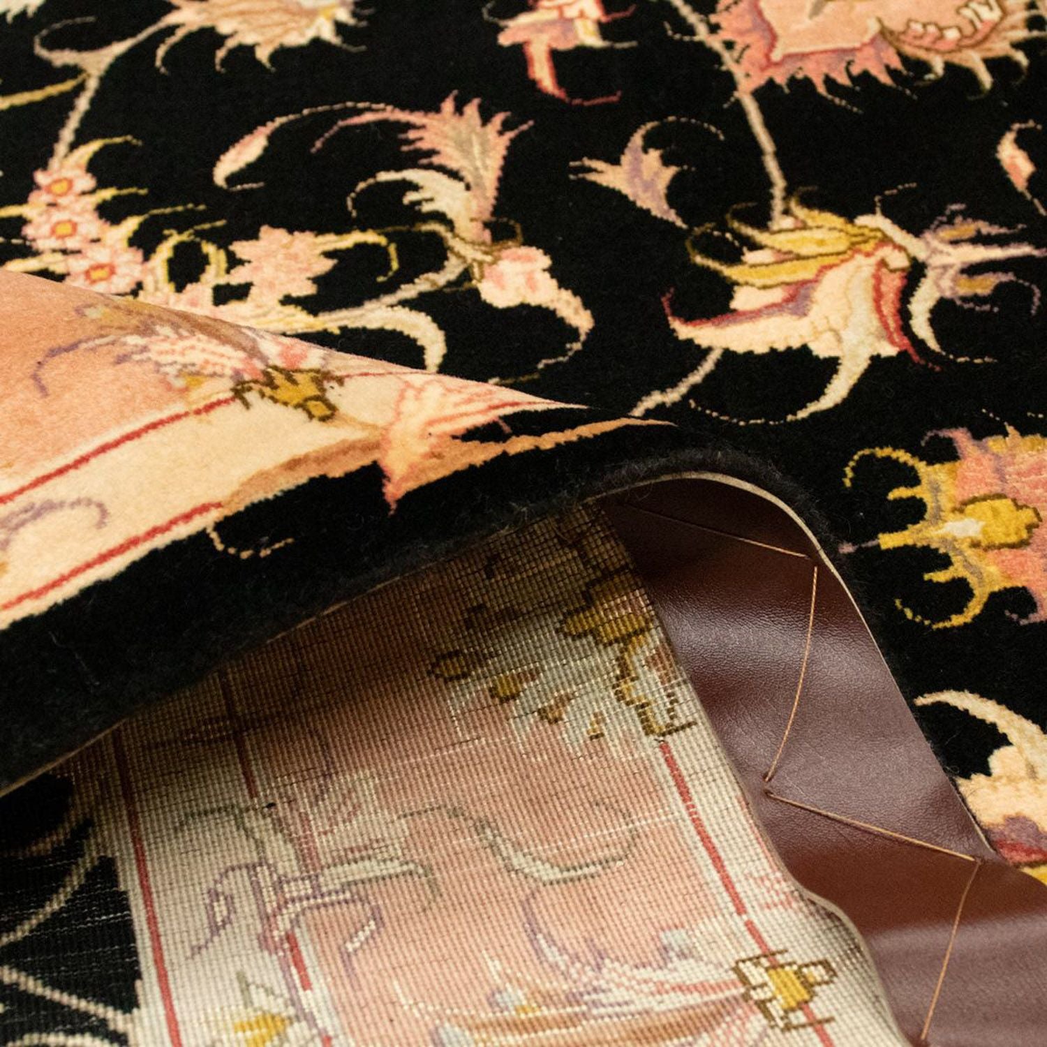 Alfombra Persa - Tabriz - Real - 154 x 105 cm - negro