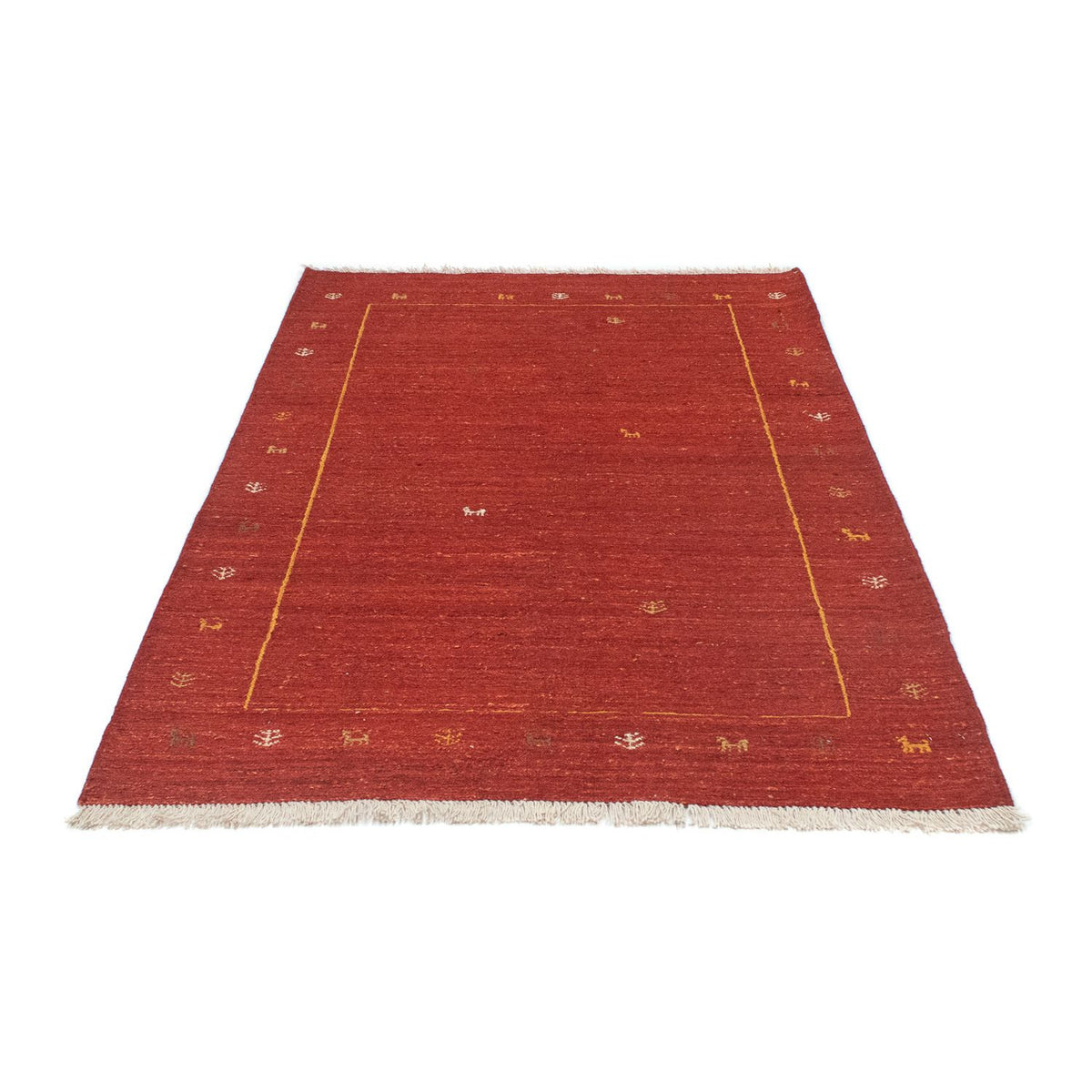 Alfombra Gabbeh - Persa - 175 x 112 cm - rojo