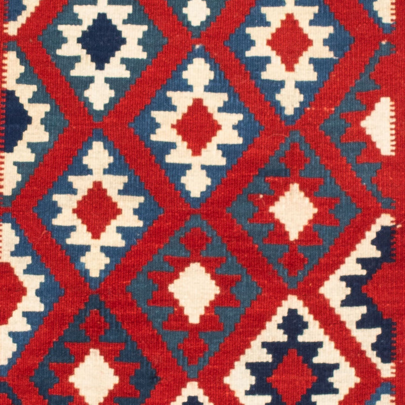 Alfombra Kelim - Oriental cuadrado  - 104 x 103 cm - rojo oscuro