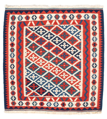 Alfombra Kelim - Oriental cuadrado  - 104 x 100 cm - multicolor