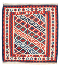 Alfombra Kelim - Oriental cuadrado  - 104 x 100 cm - multicolor