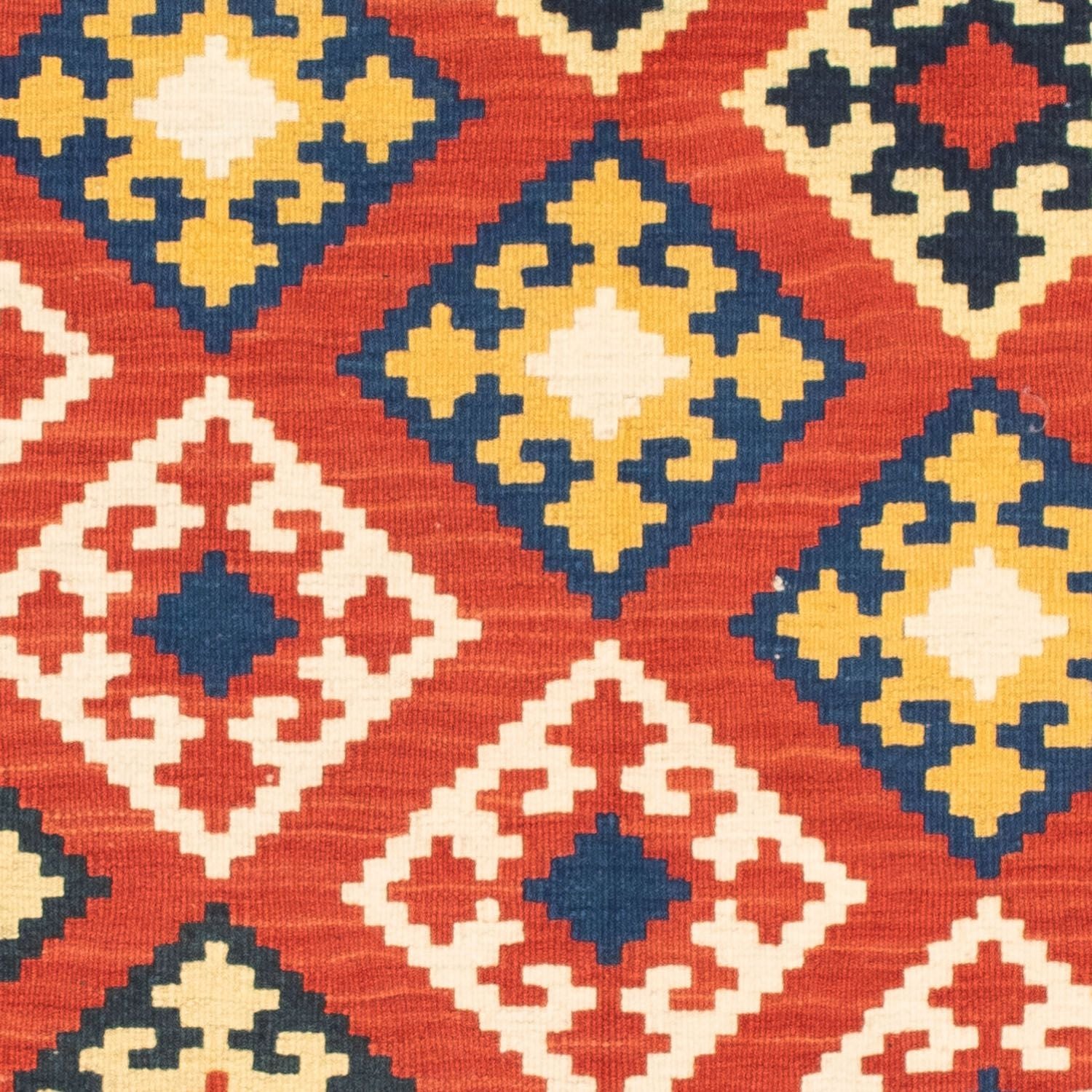Alfombra Kelim - Oriental cuadrado  - 103 x 102 cm - rojo oscuro