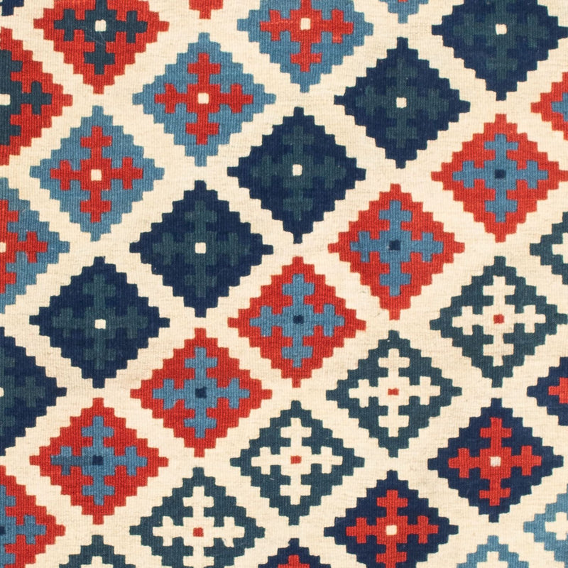 Alfombra Kelim - Oriental cuadrado  - 100 x 100 cm - beige