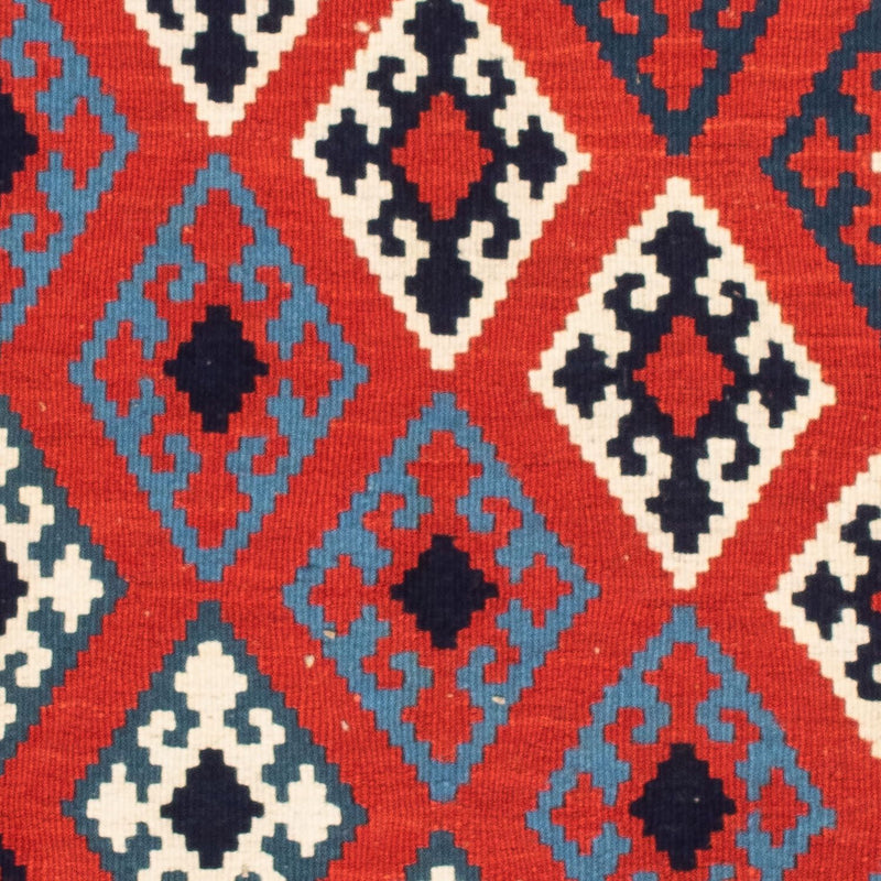 Alfombra Kelim - Oriental cuadrado  - 104 x 103 cm - rojo oscuro