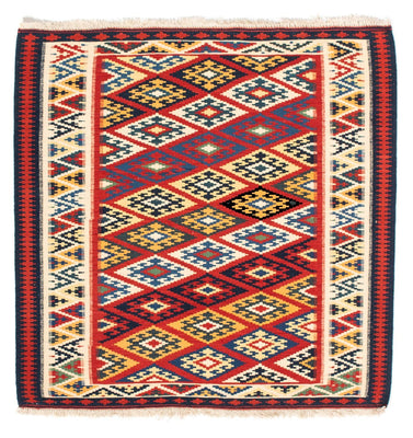 Alfombra Kelim - Oriental cuadrado  - 104 x 103 cm - multicolor