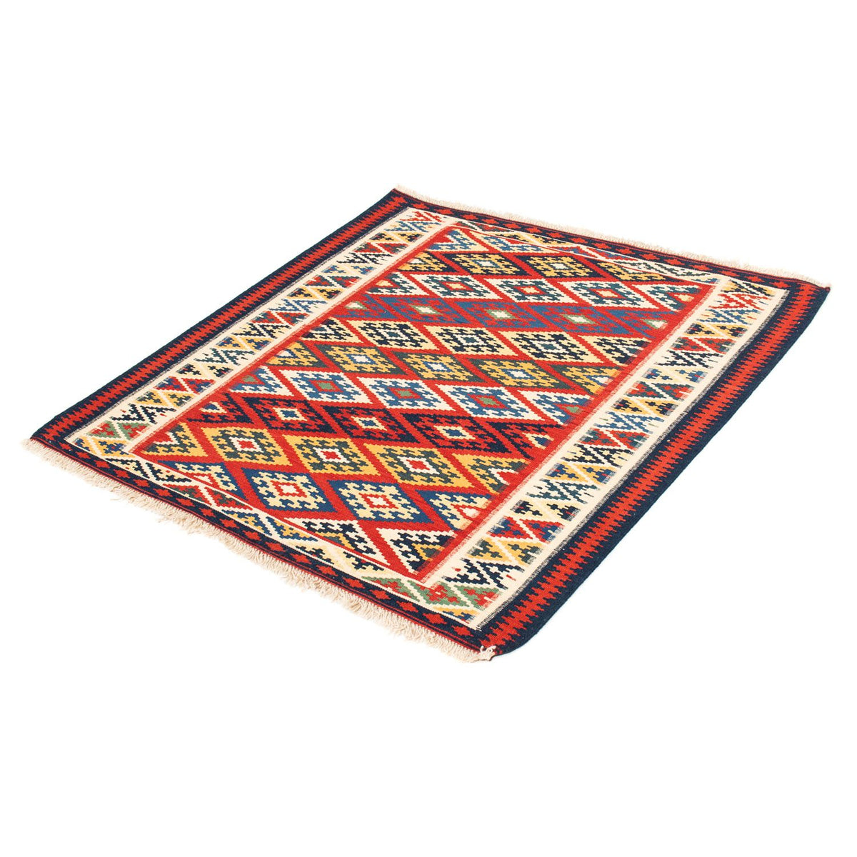 Alfombra Kelim - Oriental cuadrado  - 104 x 103 cm - multicolor