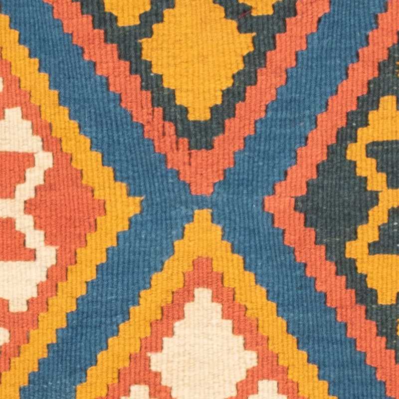 Alfombra Kelim - Oriental cuadrado  - 103 x 100 cm - azul