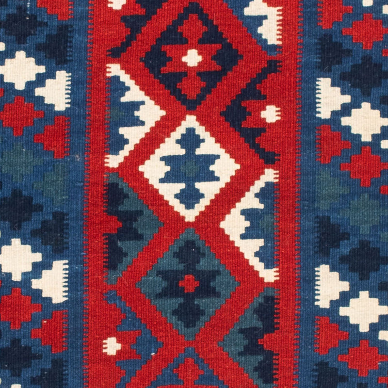 Alfombra Kelim - Oriental cuadrado  - 103 x 100 cm - azul oscuro