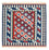 Alfombra Kelim - Oriental cuadrado  - 103 x 100 cm - azul oscuro