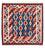 Alfombra Kelim - Oriental cuadrado  - 103 x 102 cm - azul oscuro