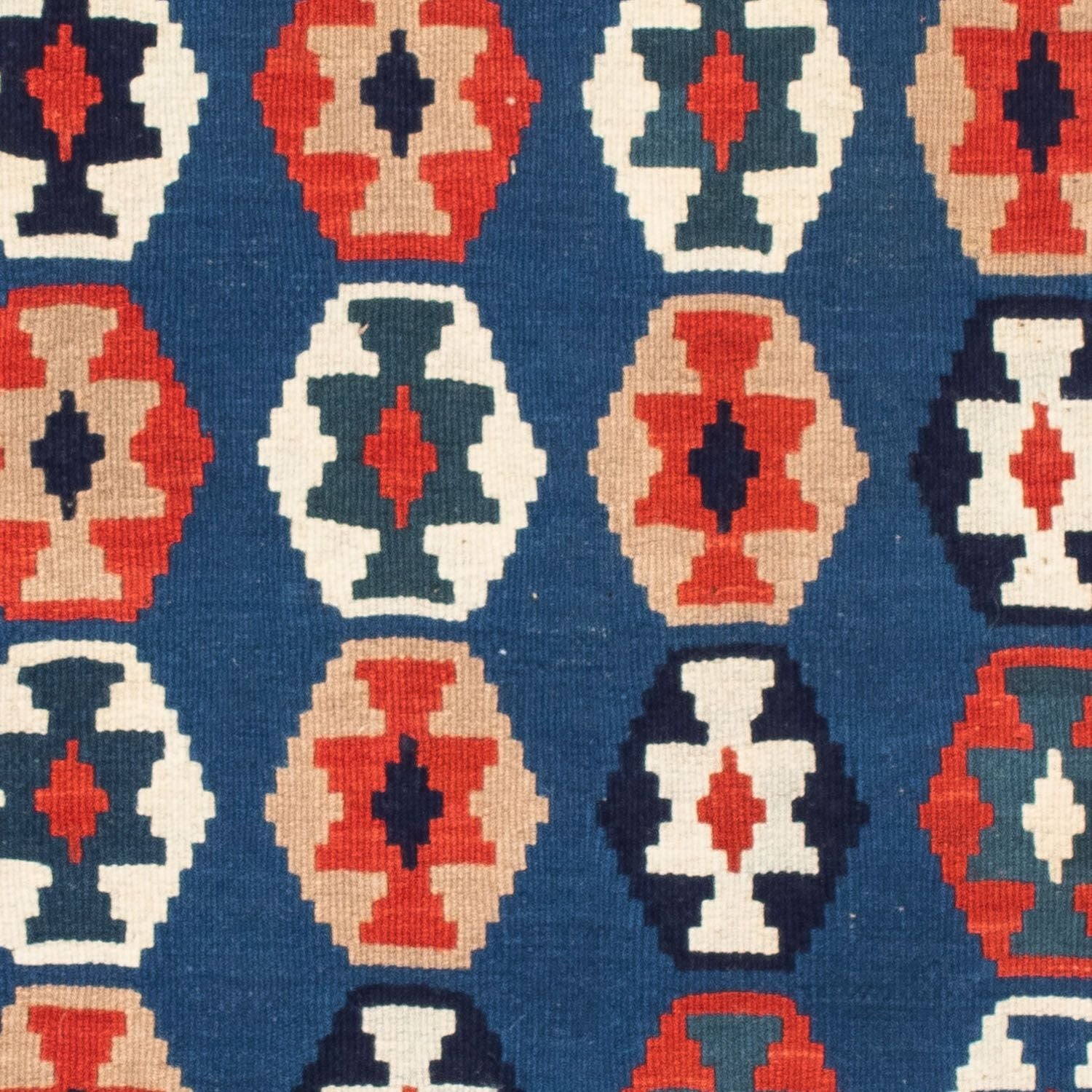 Alfombra Kelim - Oriental cuadrado  - 103 x 102 cm - azul oscuro