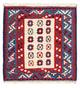 Kilim Fars Alfombra 100x100cm