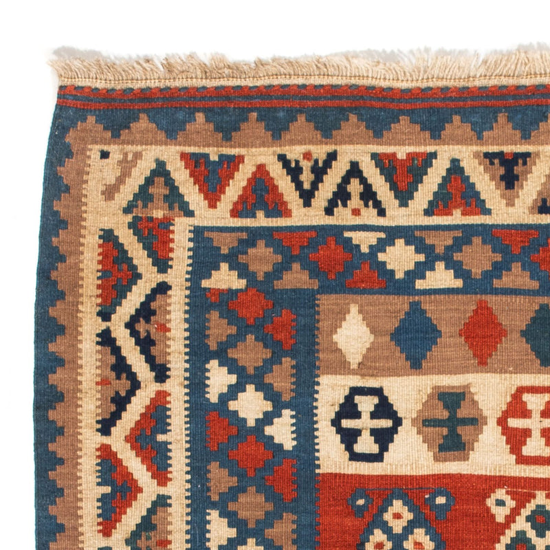 Alfombra Kelim - Oriental cuadrado  - 102 x 100 cm - azul