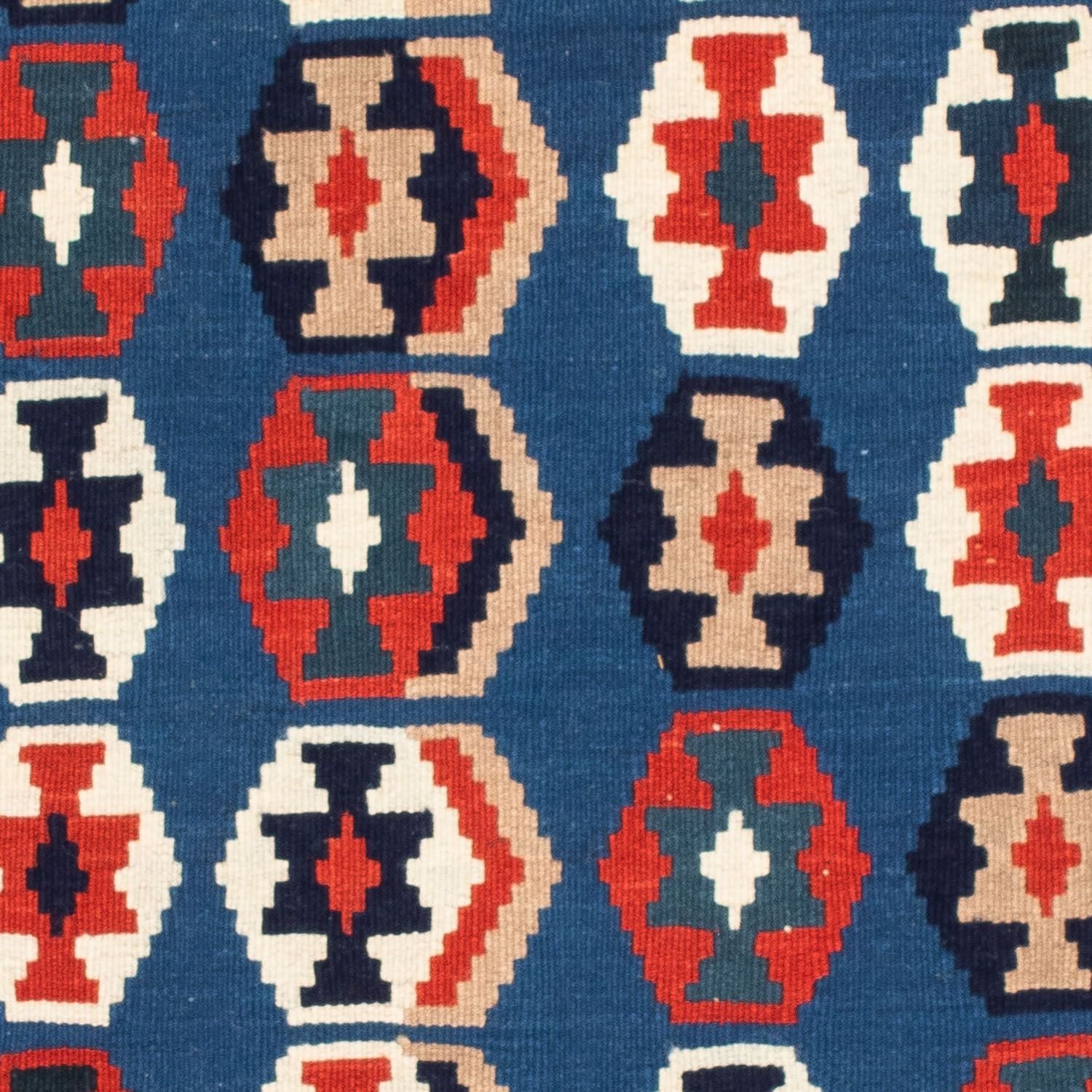 Alfombra Kelim - Oriental cuadrado  - 105 x 105 cm - azul oscuro
