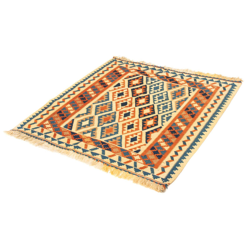 Alfombra Kelim - Oriental cuadrado  - 103 x 100 cm - beige