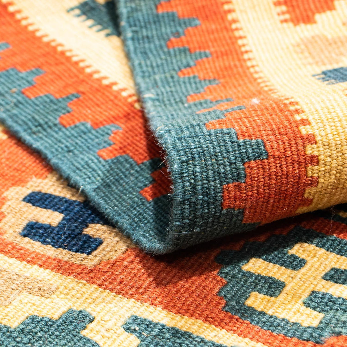 Alfombra Kelim - Oriental cuadrado  - 100 x 100 cm - multicolor