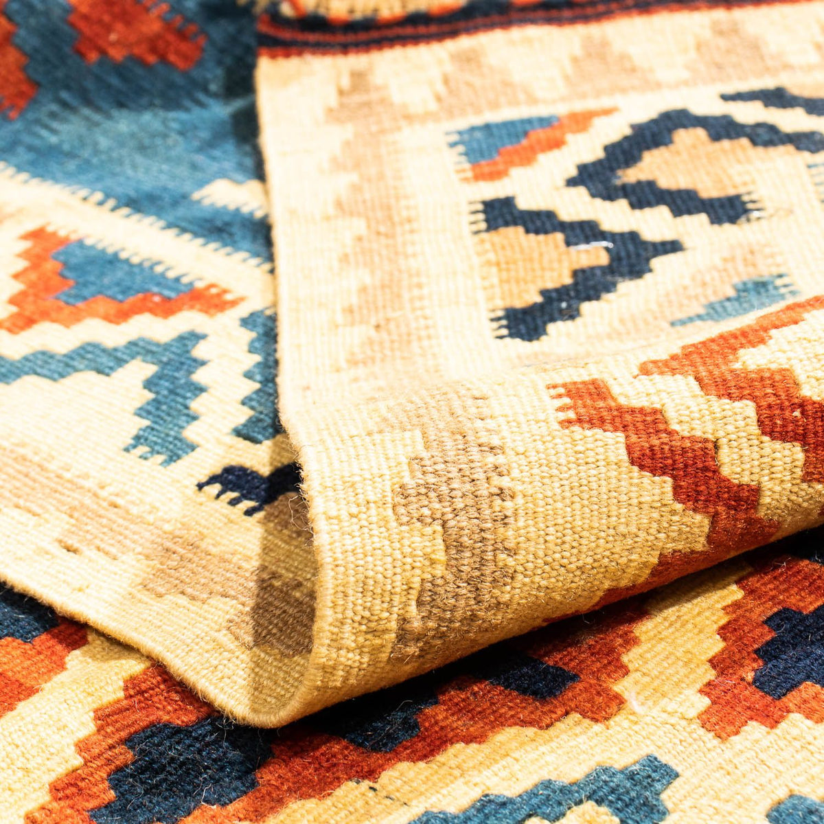 Alfombra Kelim - Oriental cuadrado  - 105 x 102 cm - multicolor