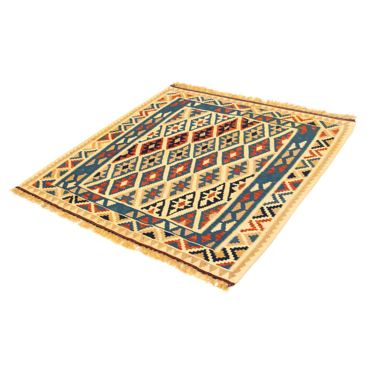 Alfombra Kelim - Oriental cuadrado  - 105 x 102 cm - multicolor