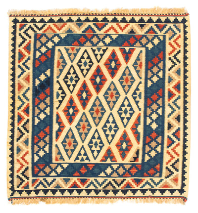 Kilim Fars Alfombra 100x100cm