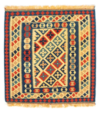 Alfombra Kelim - Oriental cuadrado  - 105 x 102 cm - multicolor