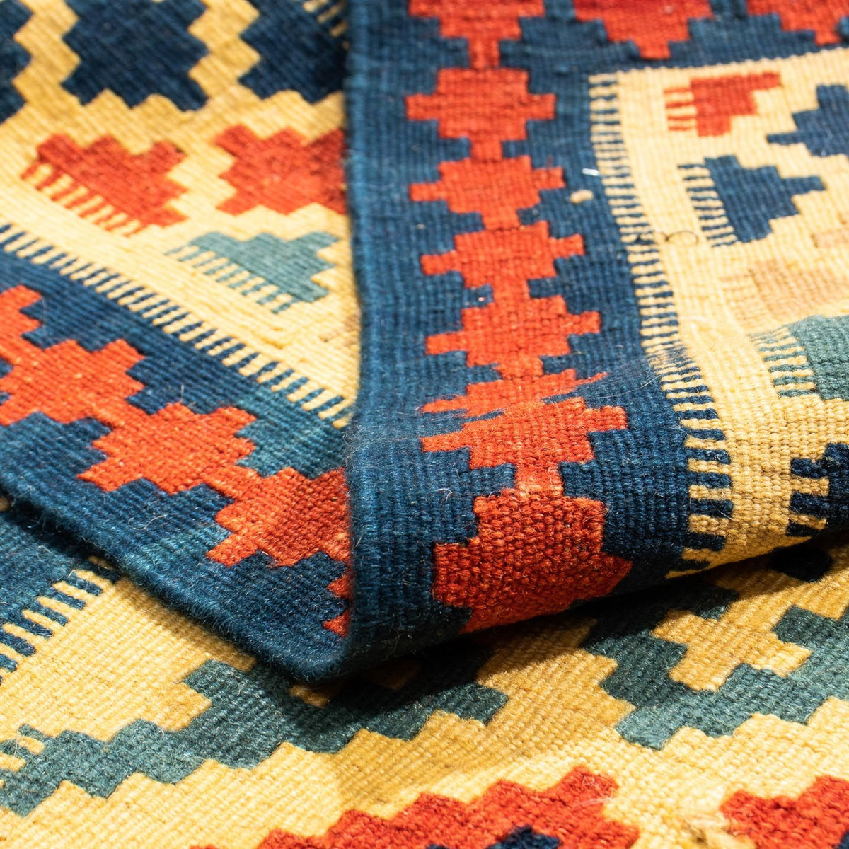 Alfombra Kelim - Oriental cuadrado  - 105 x 102 cm - multicolor