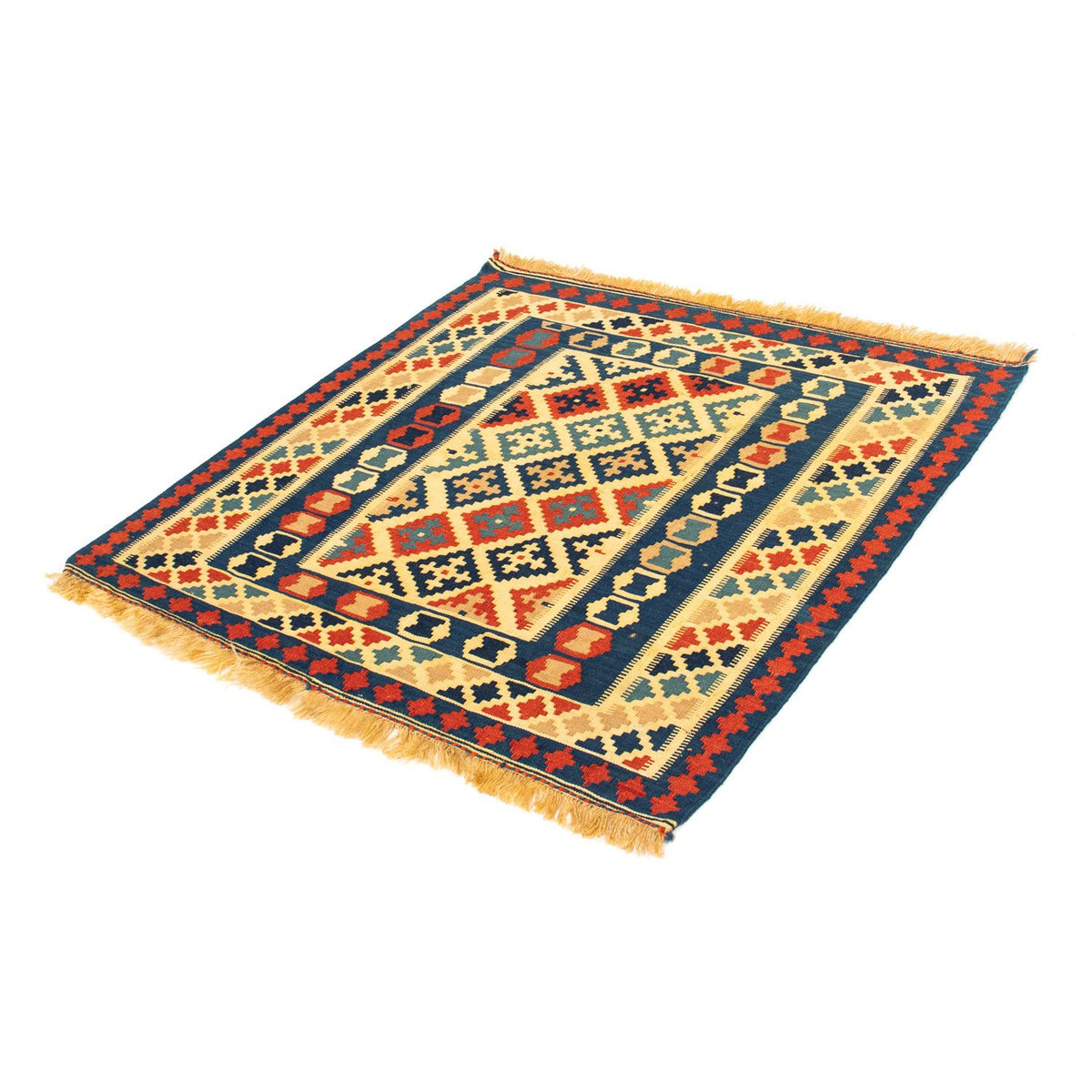 Alfombra Kelim - Oriental cuadrado  - 105 x 102 cm - multicolor