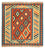 Alfombra Kelim - Oriental cuadrado  - 103 x 103 cm - óxido
