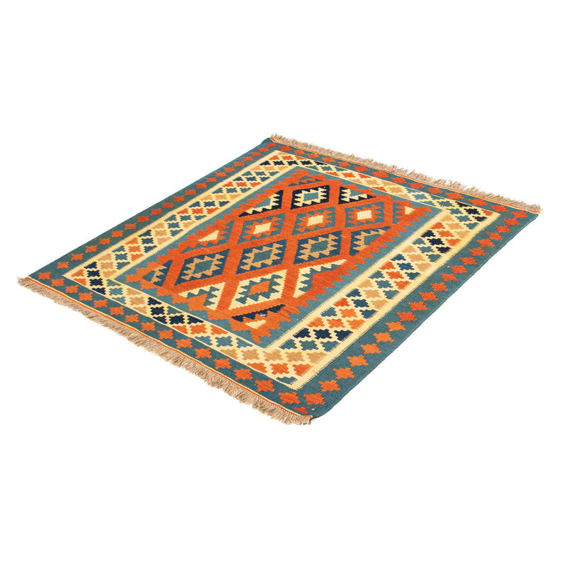 Alfombra Kelim - Oriental cuadrado  - 103 x 103 cm - óxido