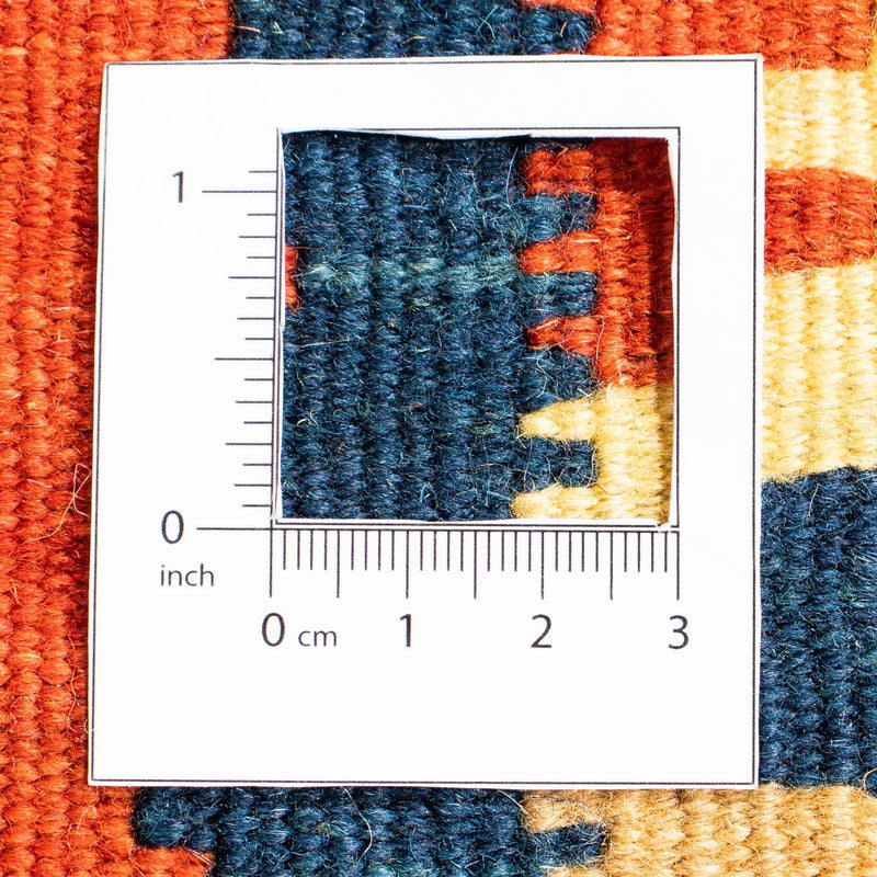 Alfombra Kelim - Oriental cuadrado  - 100 x 100 cm - azul oscuro