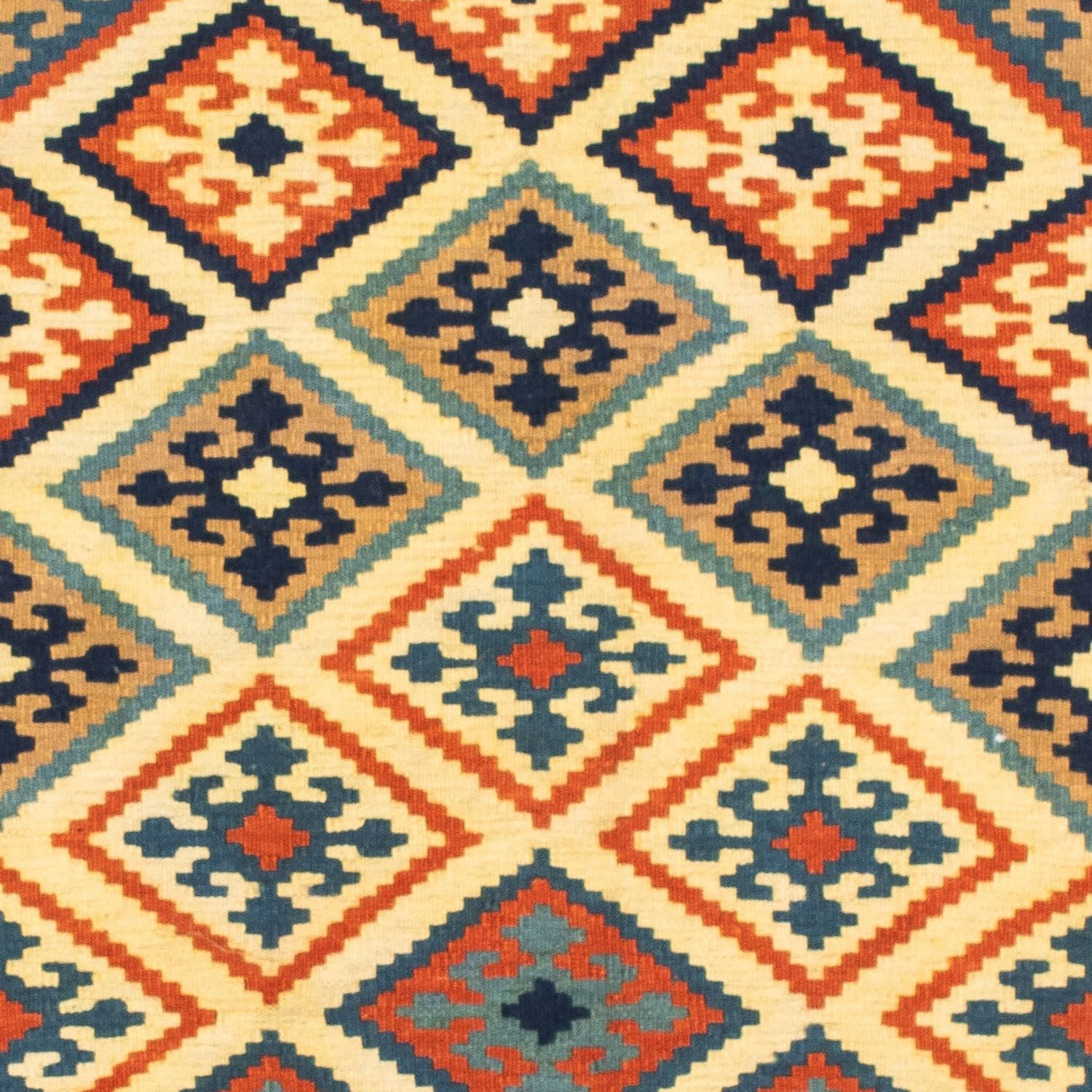 Alfombra Kelim - Oriental cuadrado  - 103 x 100 cm - beige