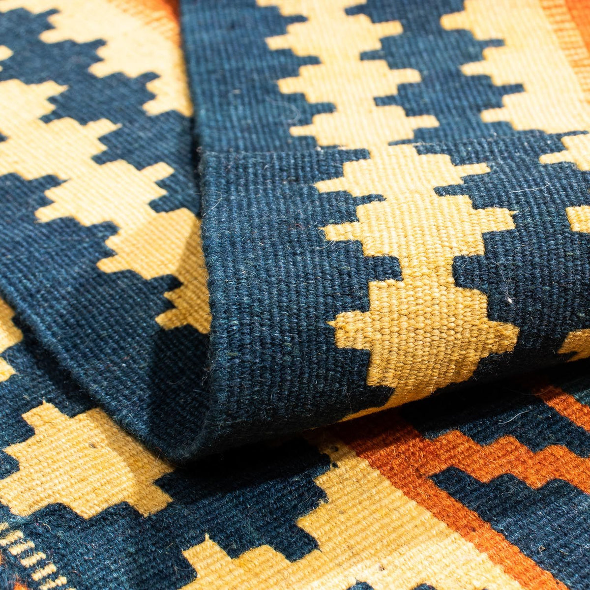 Alfombra Kelim - Oriental cuadrado  - 107 x 100 cm - beige claro