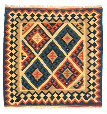 Alfombra Kelim - Oriental cuadrado  - 98 x 96 cm - multicolor