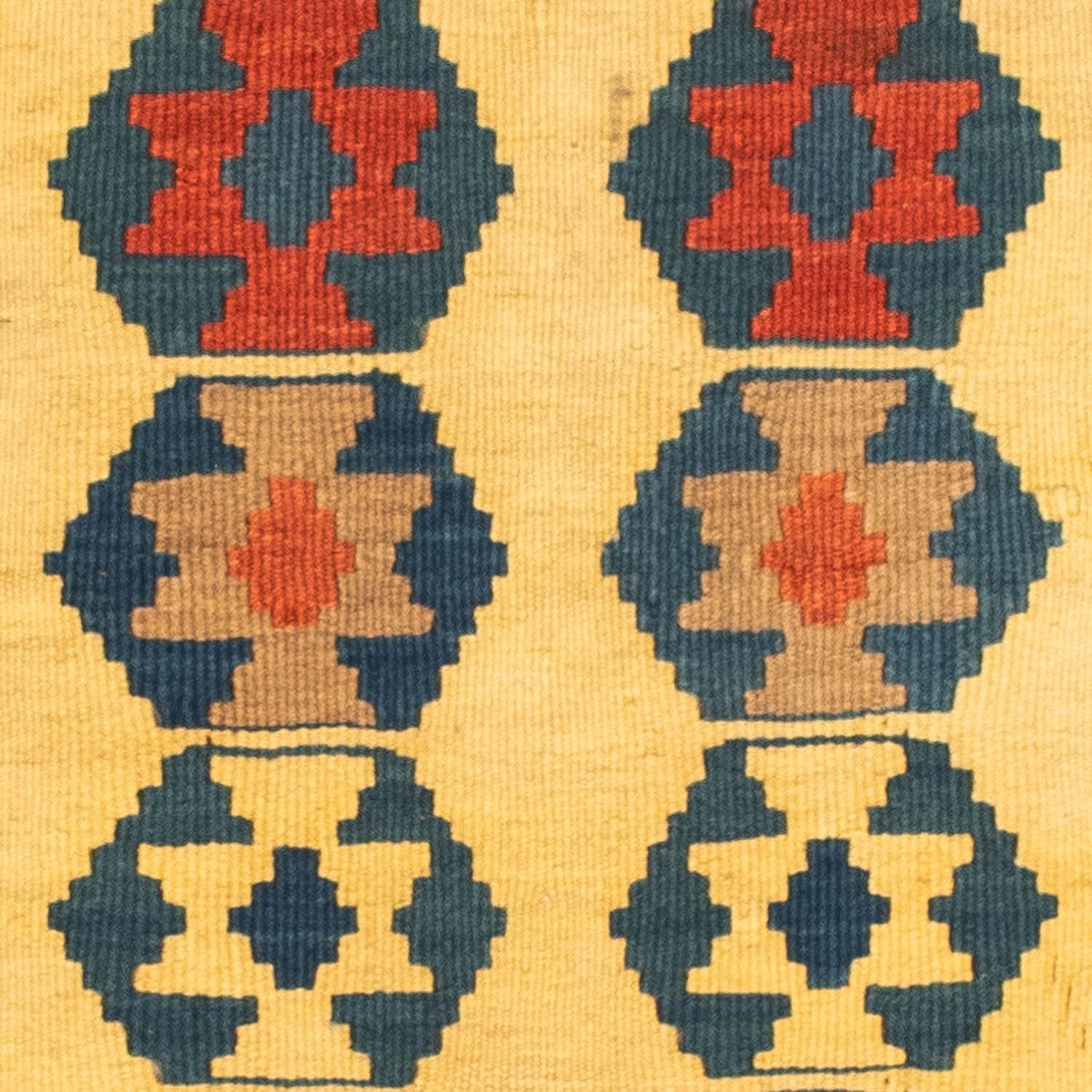 Alfombra Kelim - Oriental cuadrado  - 101 x 95 cm - oro