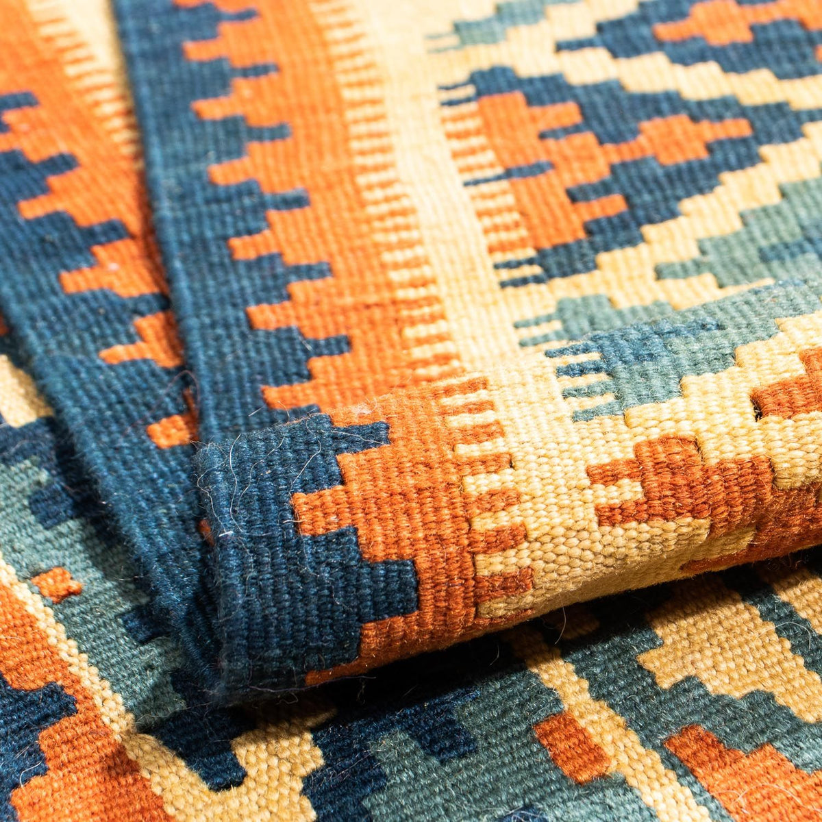 Alfombra Kelim - Oriental cuadrado  - 105 x 95 cm - multicolor