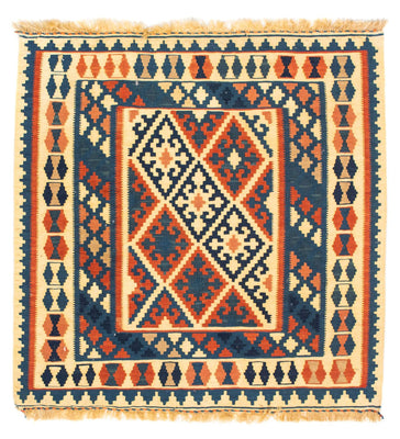 Alfombra Kelim - Oriental cuadrado  - 106 x 100 cm - multicolor