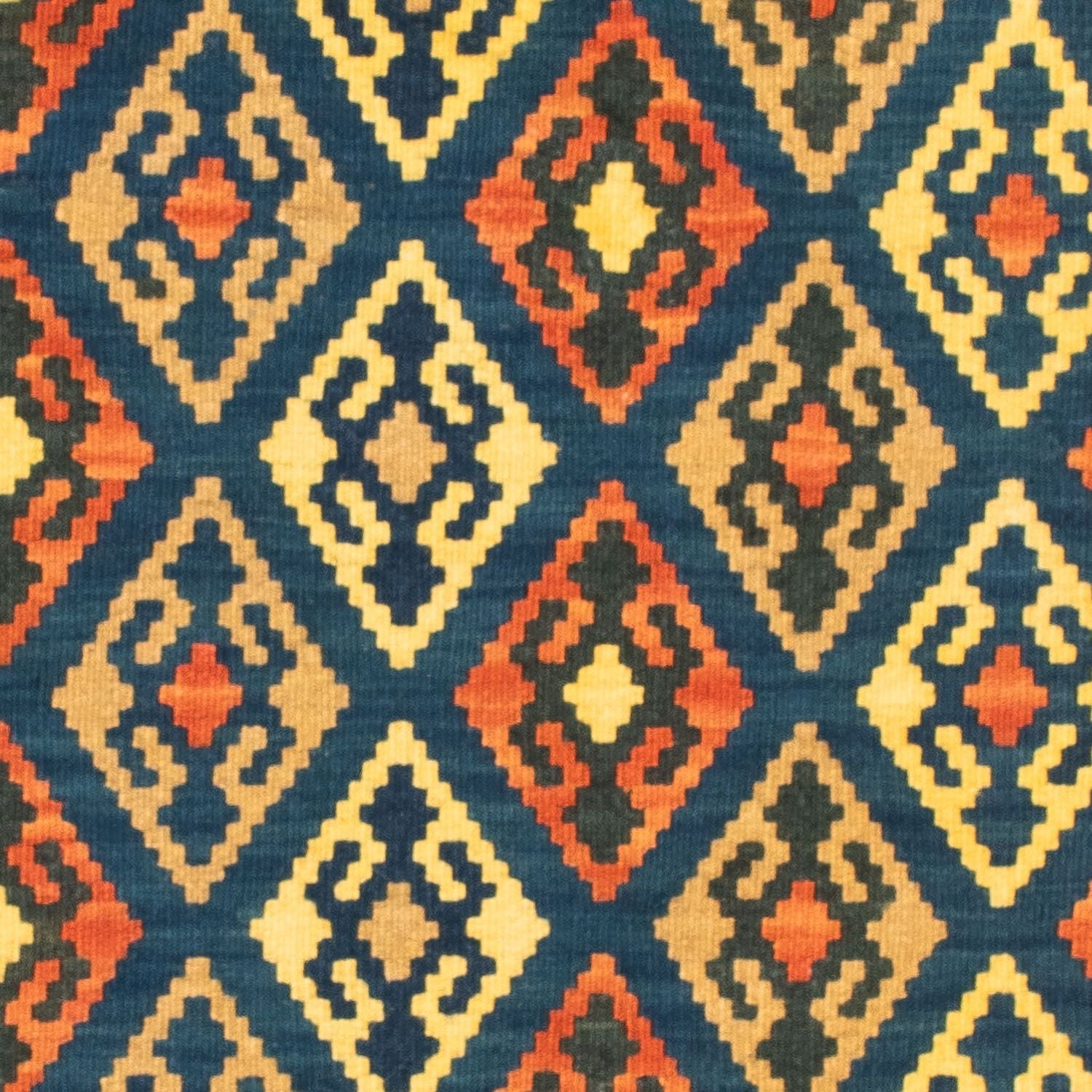 Alfombra Kelim - Oriental cuadrado  - 107 x 100 cm - azul oscuro