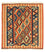 Alfombra Kelim - Oriental cuadrado  - 107 x 100 cm - óxido