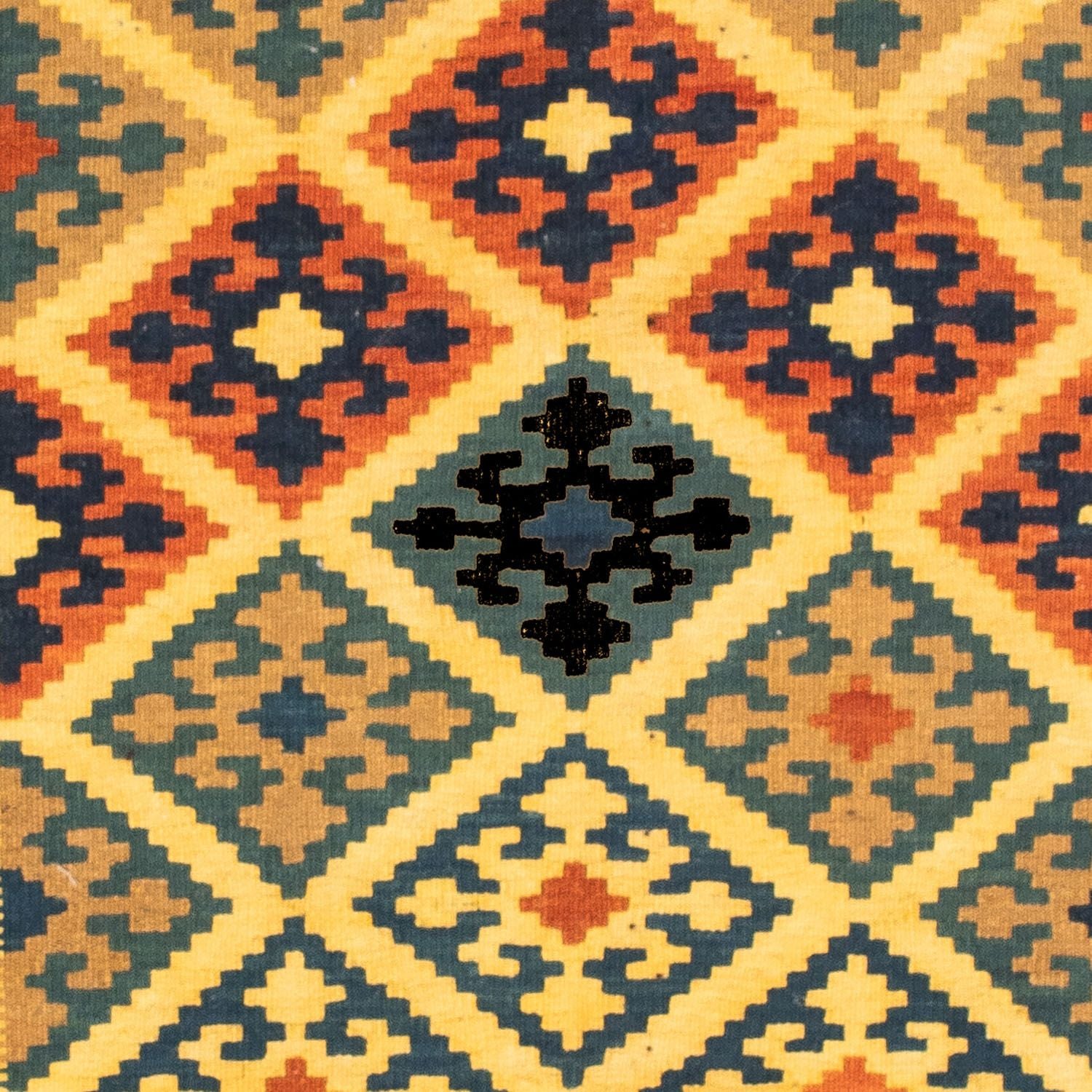 Alfombra Kelim - Oriental cuadrado  - 102 x 95 cm - amarillo