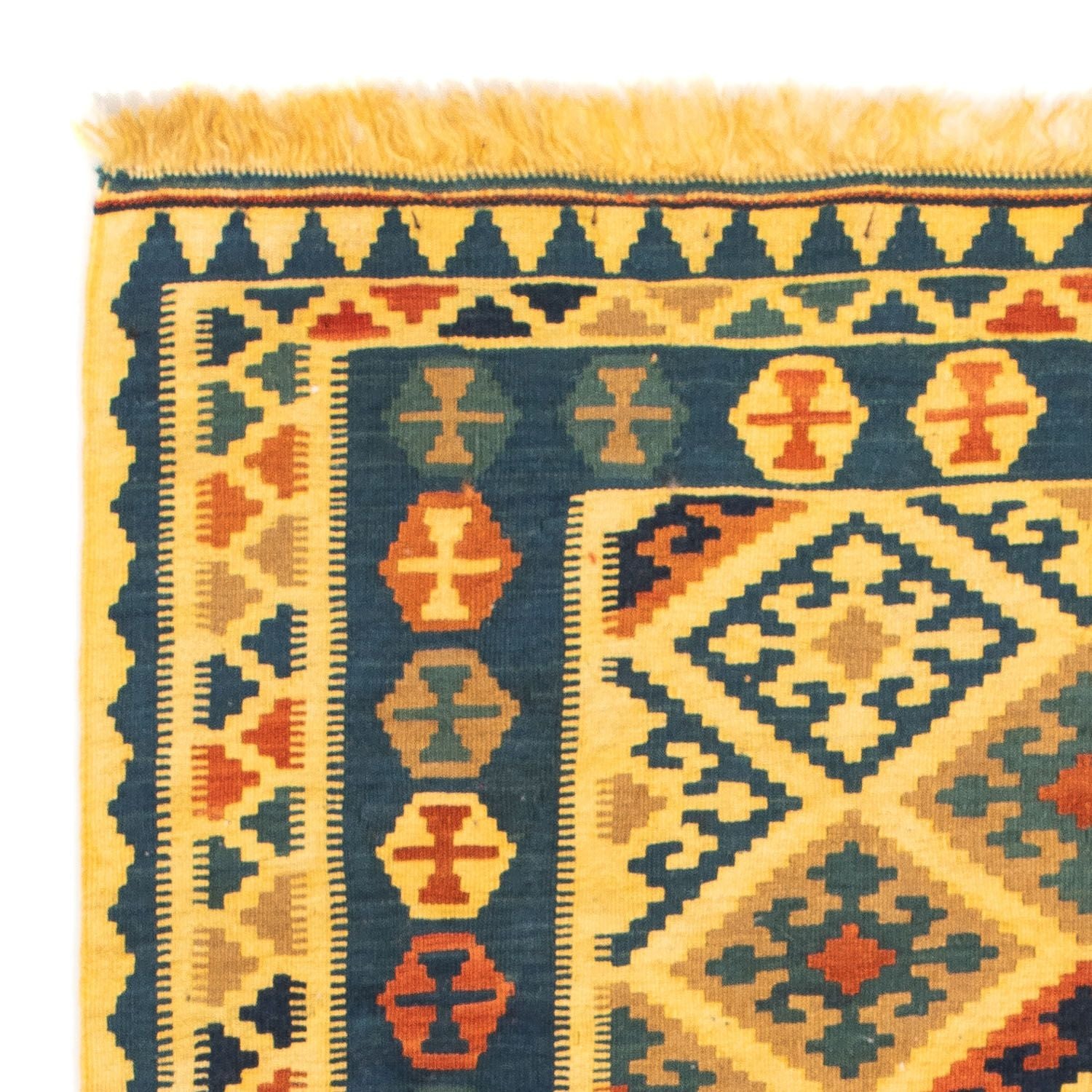 Alfombra Kelim - Oriental cuadrado  - 102 x 95 cm - amarillo
