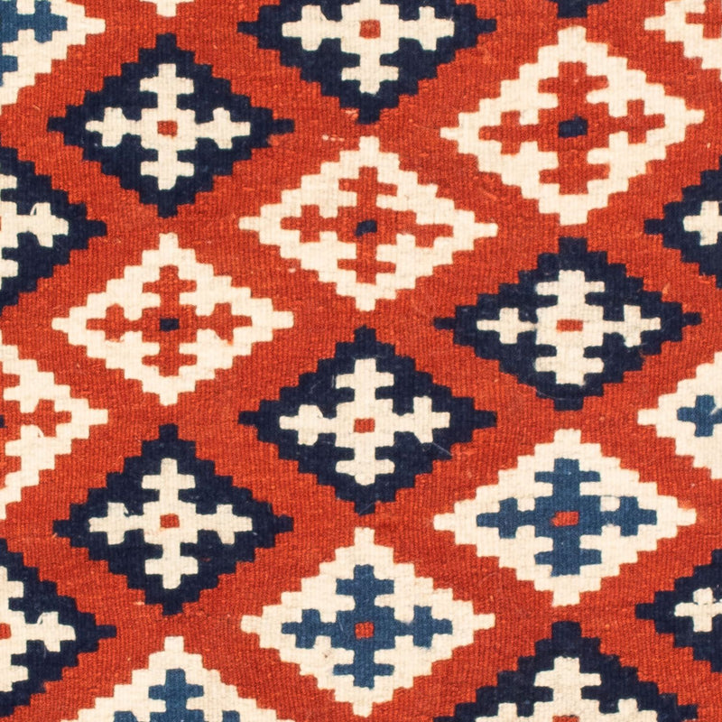 Alfombra Kelim - Oriental cuadrado  - 103 x 100 cm - azul oscuro