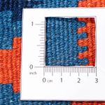 Alfombra Kelim - Oriental cuadrado  - 103 x 100 cm - azul oscuro