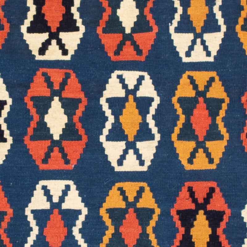 Alfombra Kelim - Oriental cuadrado  - 100 x 96 cm - azul oscuro