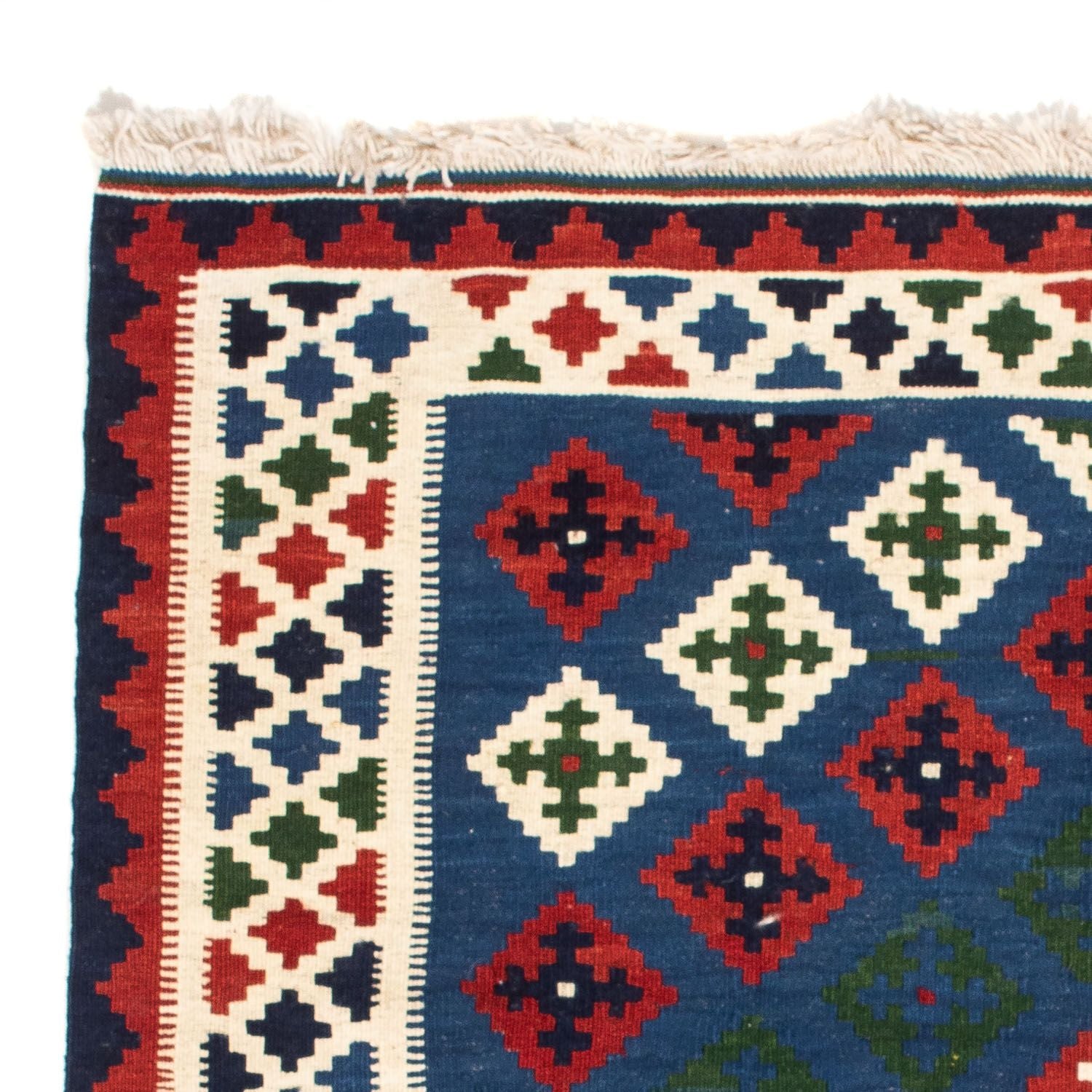 Alfombra Kelim - Oriental cuadrado  - 100 x 100 cm - azul oscuro