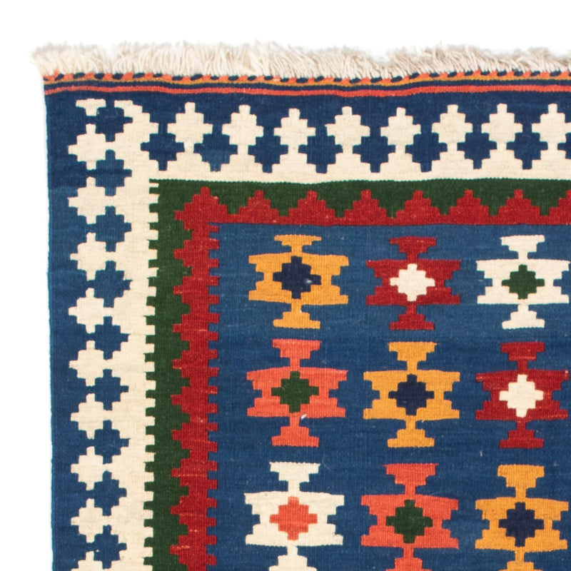 Alfombra Kelim - Oriental cuadrado  - 104 x 100 cm - azul oscuro